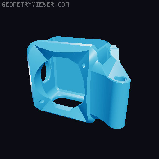 T4 Max FOV Action 2 DJI TPU Drone Mounts 3D model thumbnail