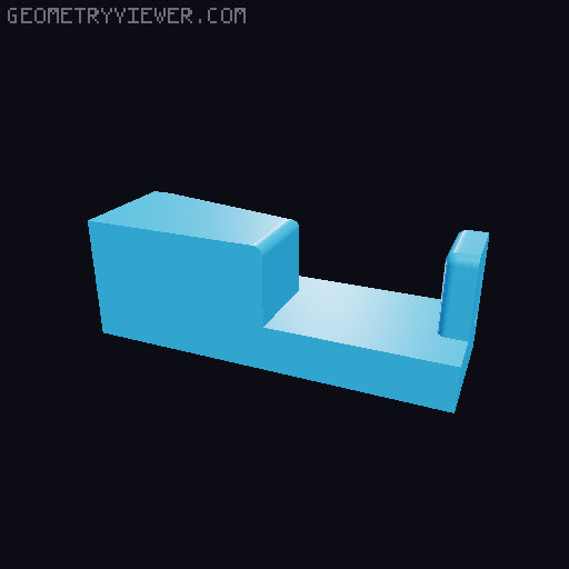 DDD Printable Wall Control System 3D model thumbnail