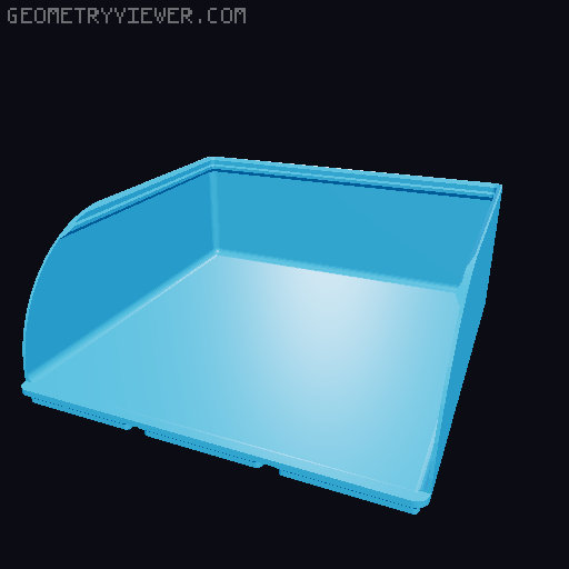Gridfinity rouded bins collection all sizes 3D model thumbnail