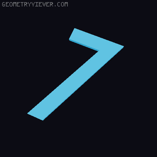 House Address Numbers 3D model thumbnail