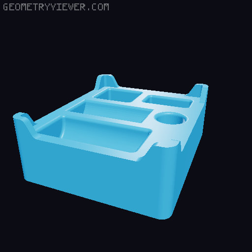 Catan Larger Pieces Trays 3D model thumbnail