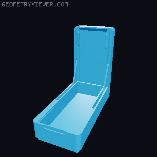 Gridfinity Linkage Lid Box (Print in Place) 3D model thumbnail
