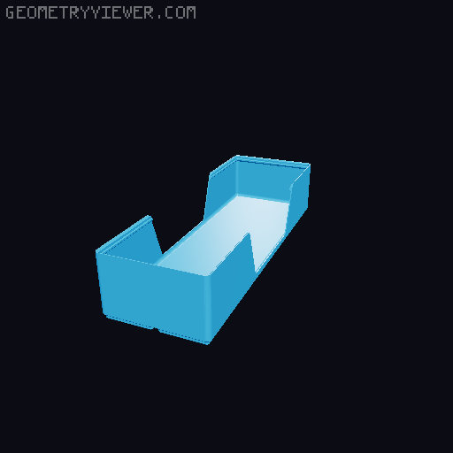 Gridfinity wall cutout collection 3D model thumbnail