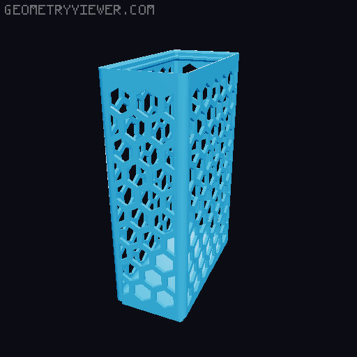 Gridfinity Hex Bins all sizes 3D model thumbnail
