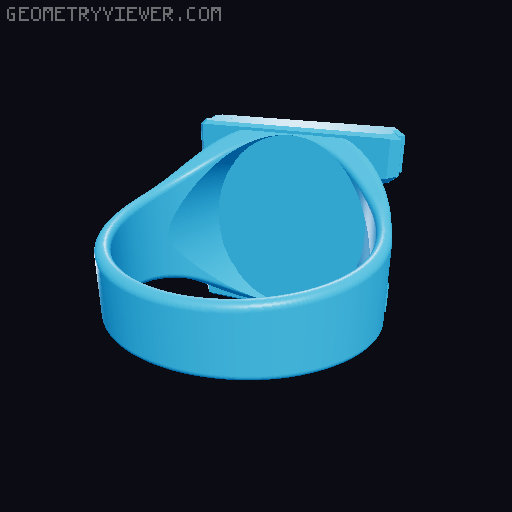 Green Lantern Ring (Full Size 7,5-13,5) 3D model thumbnail