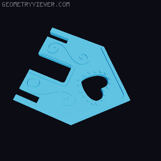 Gingerbread House Kit Card 3D model thumbnail