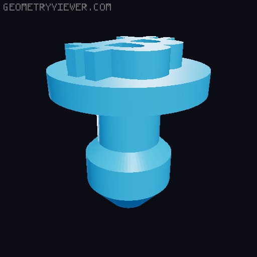 JT Mask Hardware Plugs 3D model thumbnail