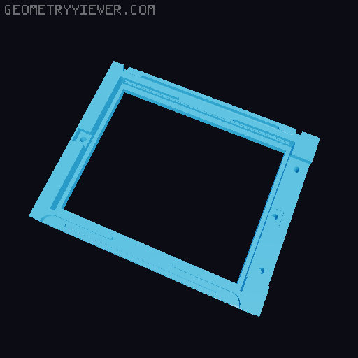 4x5 Graflok compatible Groundglass Holder 3D model thumbnail