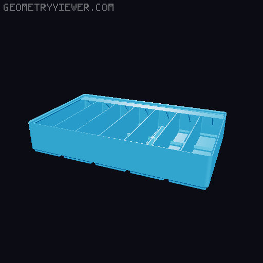 Gridfinity Ultra Light Bins - Divider Label Edition 3D model thumbnail