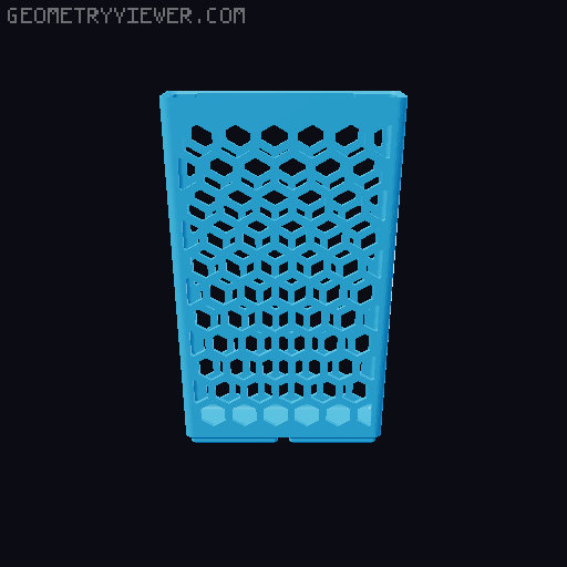 Gridfinity Hex Bins all sizes 3D model thumbnail