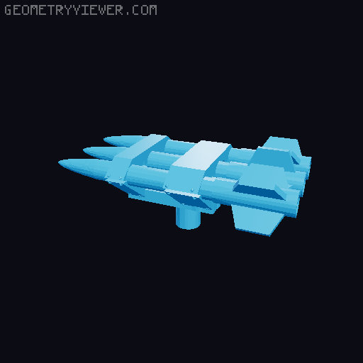 40mm attachments 3D model thumbnail