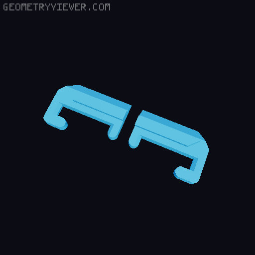Small Screwdriver mount - Ikea Skadis pegboard 3D model thumbnail