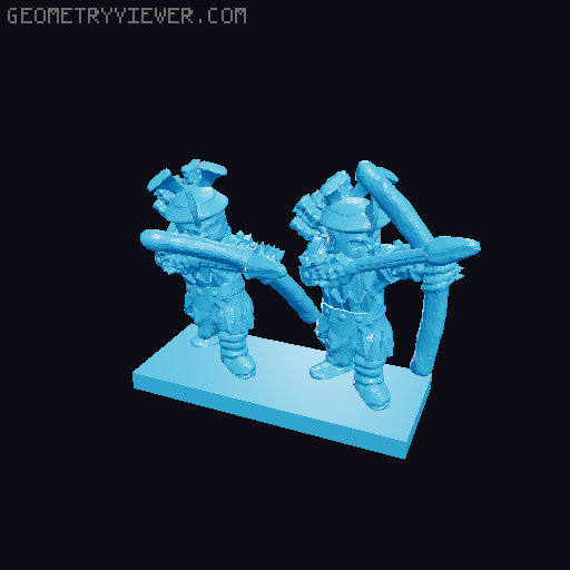 Easterling Archers 10mm Scale 3D model thumbnail