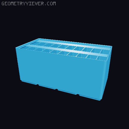 Gridfinity Ultra Light Bins - Divider Label Edition 3D model thumbnail