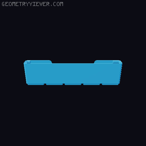 Gridfinity wall cutout collection 3D model thumbnail