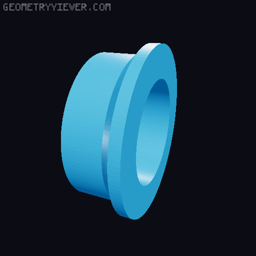 PC-Blend Prusa Pulley with Ball Bearing 3D model thumbnail