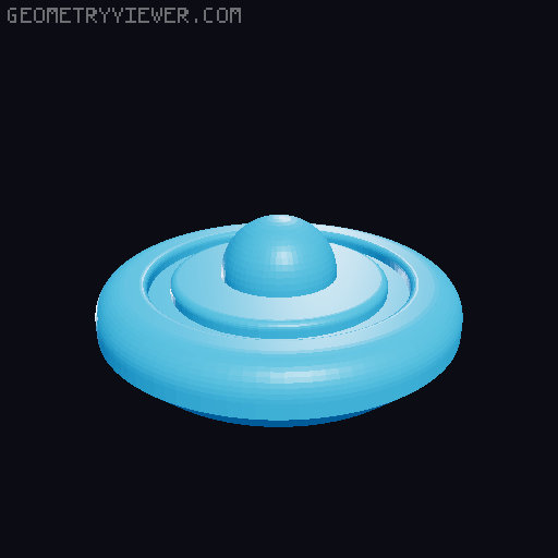 Spaceship Cosmic Encounter - ( Nave ) 3D model thumbnail