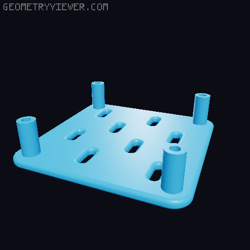 Skadis Pegboard, all sizes 80 to 360mm 3D model thumbnail