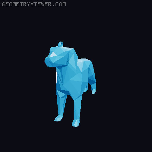 Dog Pendant 3D model thumbnail