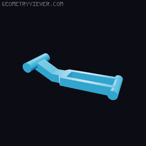 Rubber band pistol 3D model thumbnail