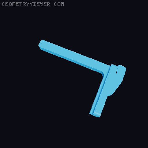 DDD Printable Wall Control System 3D model thumbnail
