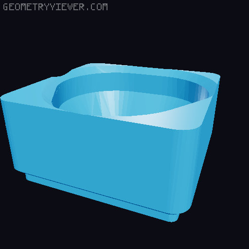 Gridfinity Pocket size driver bit case v2 Holder 3D model thumbnail