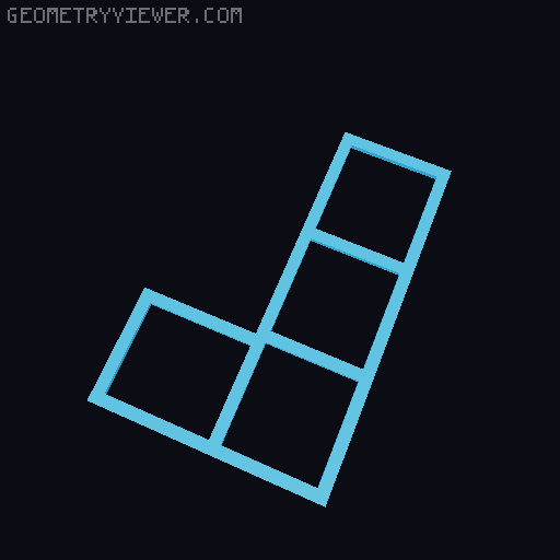 Balance Tetris Game Case 3D model thumbnail