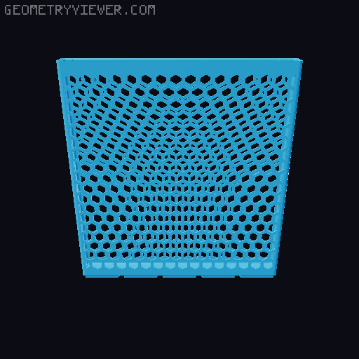 Gridfinity Hex Bins all sizes 3D model thumbnail