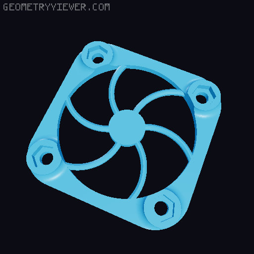 Prusa Einsy Case for enclosure with active cooling 3D model thumbnail