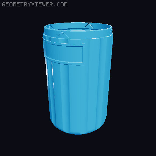 Twist Lock Container, Multiple sizes, Stackable. 3D model thumbnail