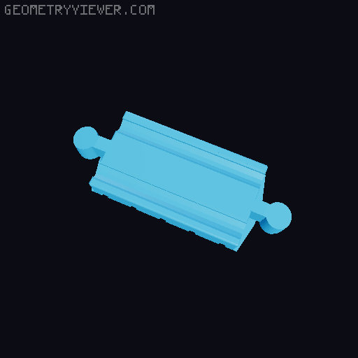 Wooden railway bridge system for Fischertechnik 3D model thumbnail