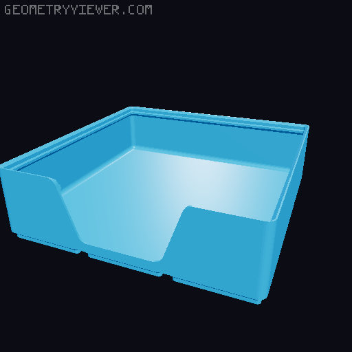 Gridfinity wall cutout collection 3D model thumbnail
