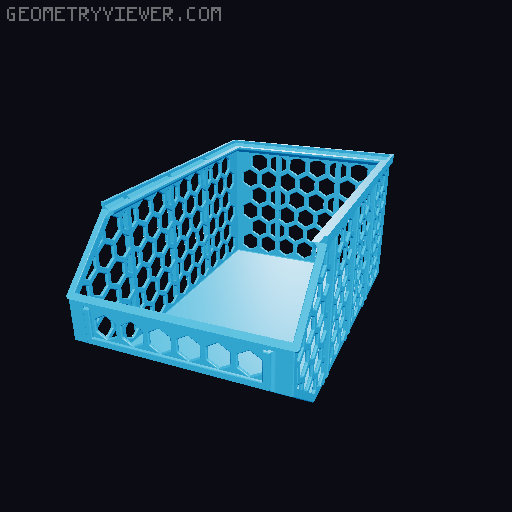Stackable Baskets 3D model thumbnail