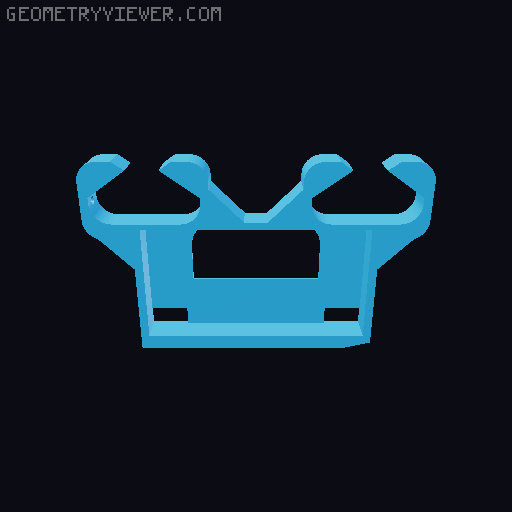 Modular Pedalboard 3D model thumbnail