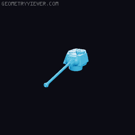 Tank Turret Emplacements Trench Crusade (Tabletop Terrain) 3D model thumbnail