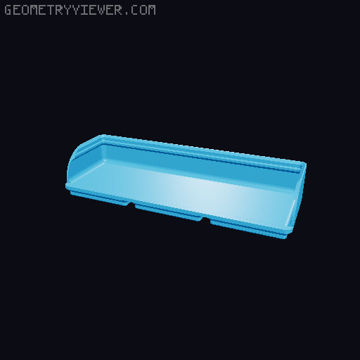 Gridfinity rouded bins collection all sizes 3D model thumbnail