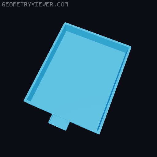 IKEA Skadis Storage Drawer 3D model thumbnail