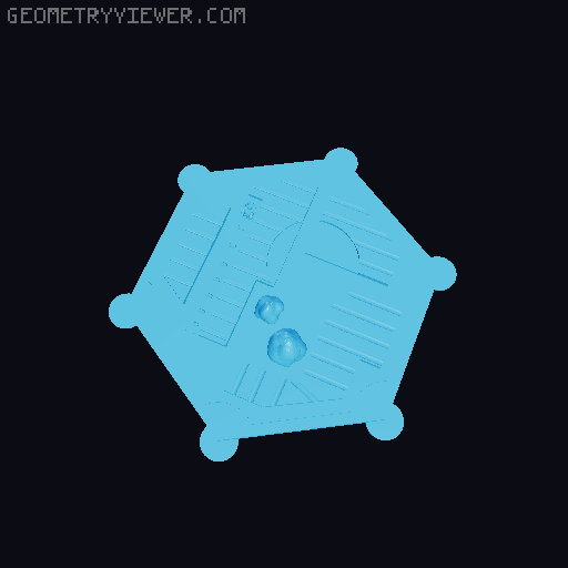 Catan Tiles grain/Dessert and harbor pieces 3D model thumbnail