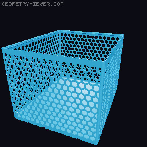 Gridfinity Hex Bins all sizes 3D model thumbnail