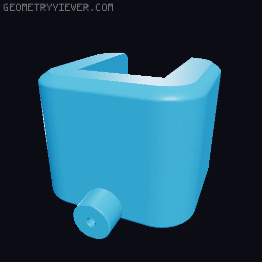 Articulated Arm clamp 3D model thumbnail