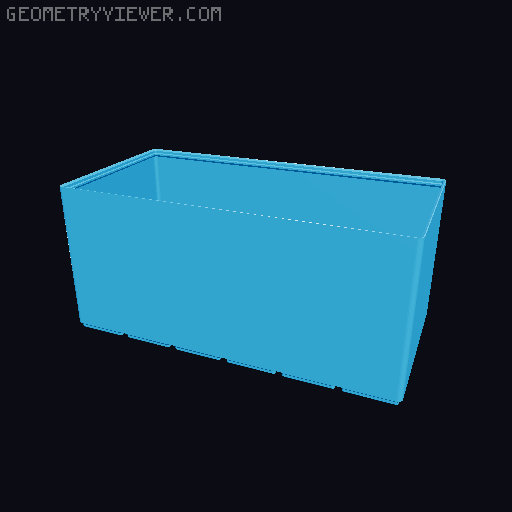 Gridfinity cups height 16 (116mm) collection 3D model thumbnail