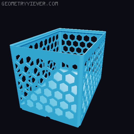 Gridfinity Hex Bins all sizes 3D model thumbnail