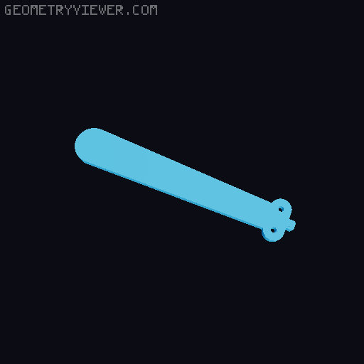 Butterfly knife 3D model thumbnail