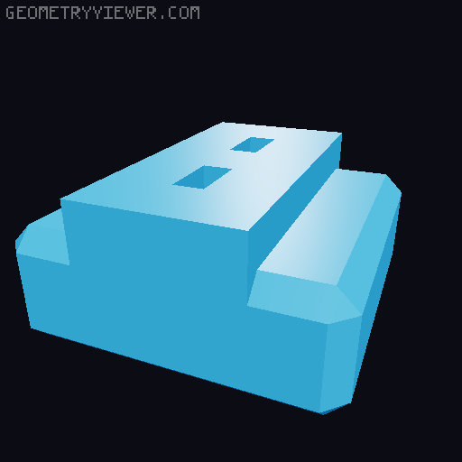 PrintABlok:WritersBloks interlocking letter blocks 3D model thumbnail