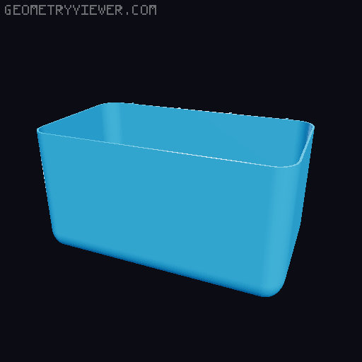 Ikea Skadis pegboard cups (vase mode) 3D model thumbnail