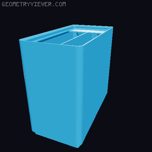 Gridfinity Ultra Light Bins - Divider Label Edition 3D model thumbnail