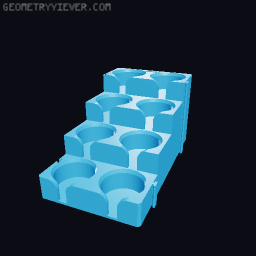 Vallejo / Citadel modular Paint rack 3D model thumbnail