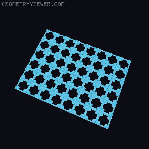 Thin Gridfinity Magnet Base - up to 12x12 3D model thumbnail