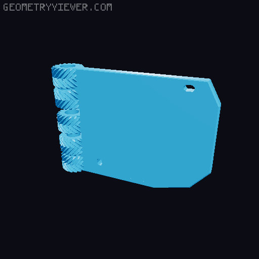 270 Degree Geared Hinges (V2) for K1/K1 Max/K1C. Easy print option. Not print in place. 3D model thumbnail