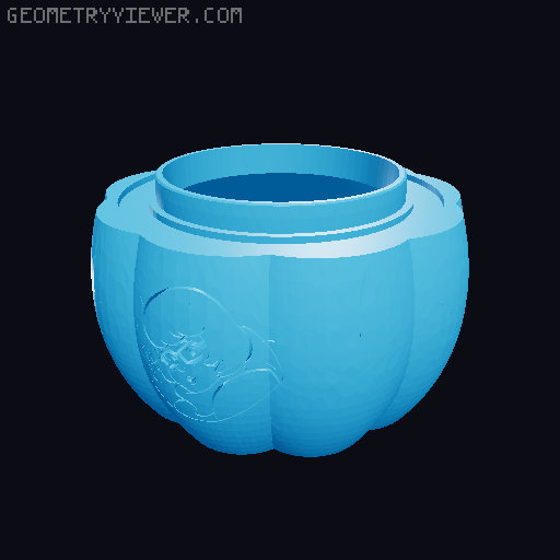 Velma From Scooby Doo Pumpkin Container 3D model thumbnail